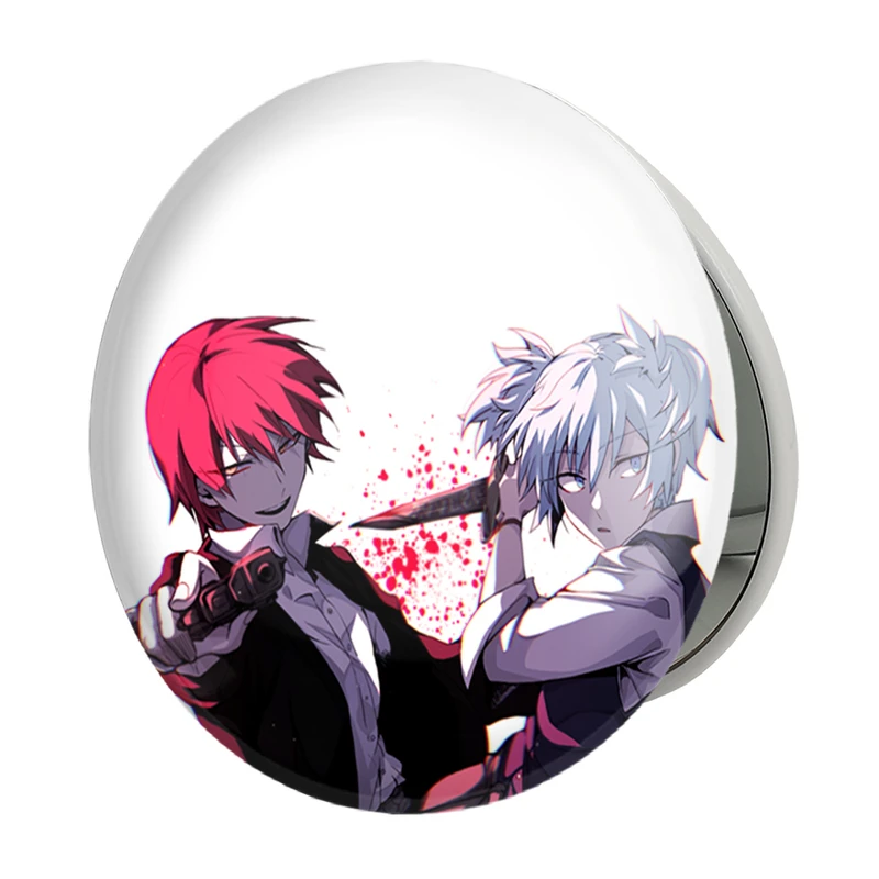 آینه جیبی خندالو طرح ناگیسا و کارما انیمه کلاس آدمکشی مدل تاشو کد 32084