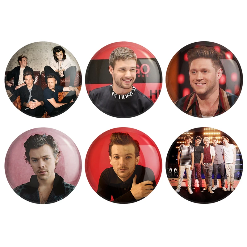 مگنت خندالو طرح گروه وان دایرکشن One Direction کد 1076B مجموعه 6 عددی