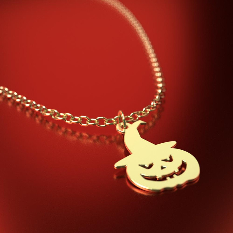 آویز ساعت طلا 18 عیار زنانه مدوپد مدل هالووین کد CA17885