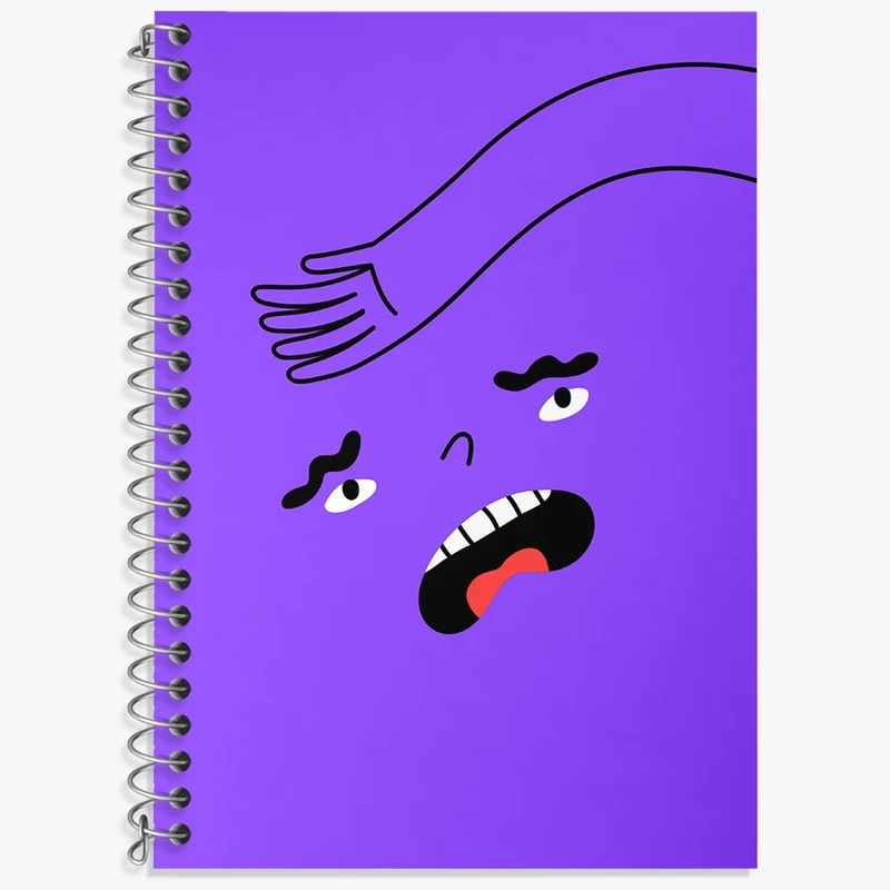 دفتر لغت 50 برگ خندالو طرح شکلک بامزه کد N698