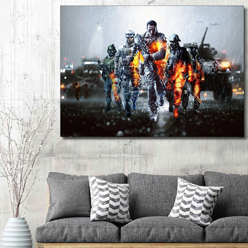 تابلو شاسی گالری استاربوی طرح Battlefield مدل بازی 05