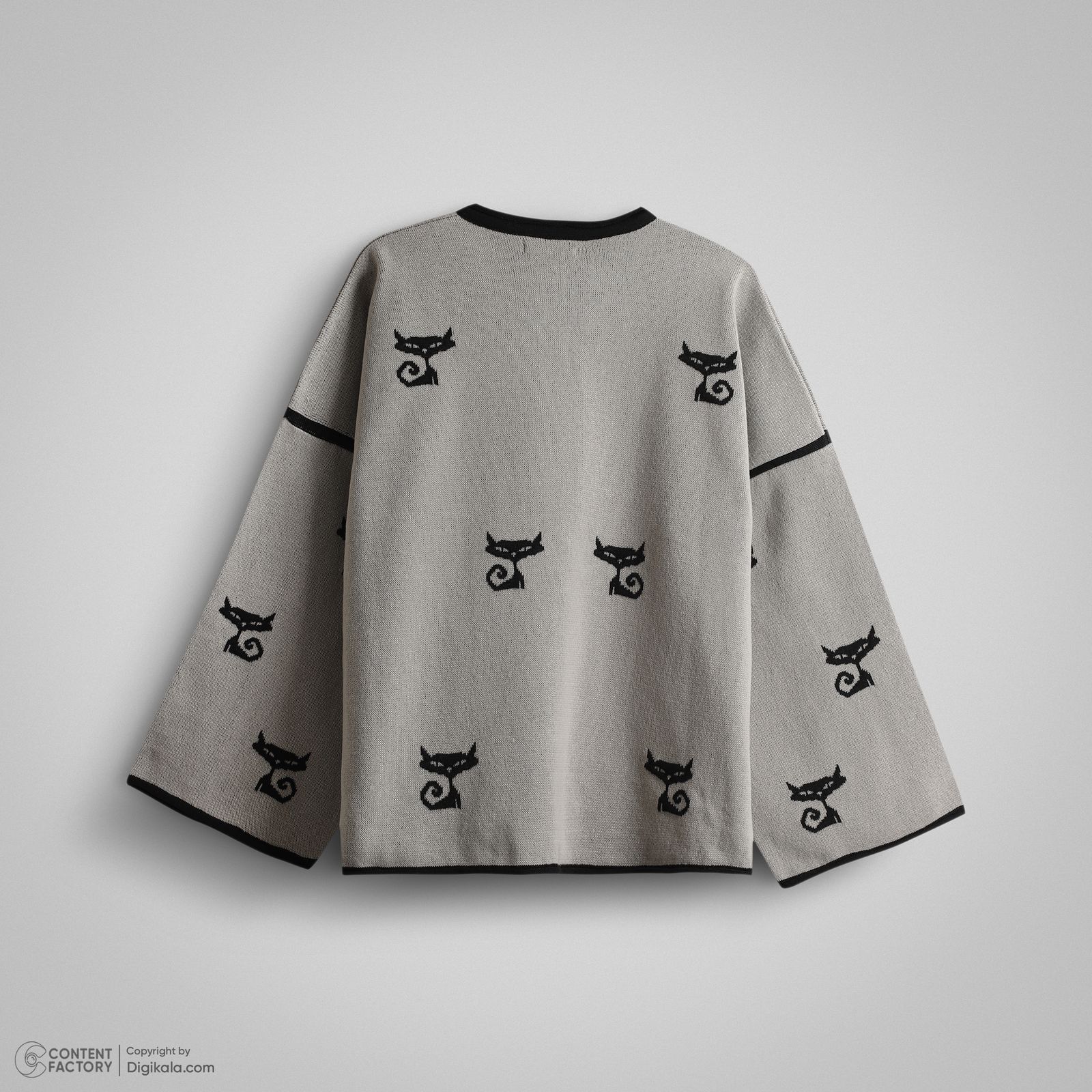 پلیور یقه گرد زنانه سون پون مدل w203 -  - 5