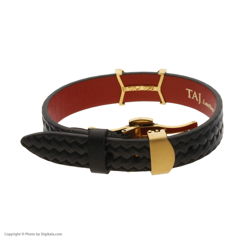 دستبند طلا 18 عیار مردانه تاج مدل G263