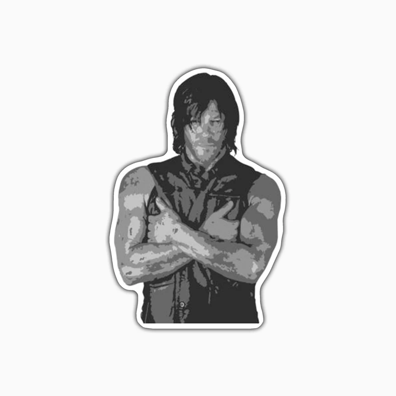 استیکر لپ تاپ و موبایل بووم طرح سریال مردگان متحرک مدل Daryl2 کد FR123