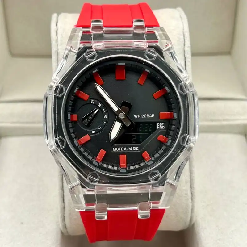 ساعت مچی عقربه ای مدل دو زمانه کرنومتر دار کد 3