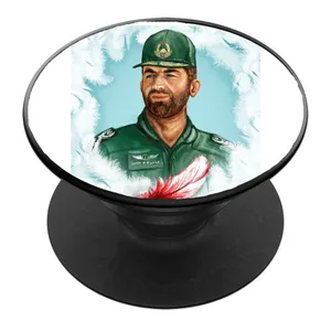 پایه نگهدارنده گوشی موبایل پاپ سوکت مدل شهید خلبان عباس بابایی کد 02