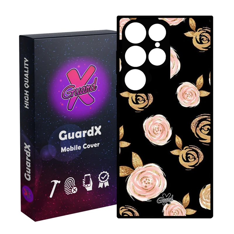 کاور گارد ایکس طرح Flower مدل Glass10105 مناسب برای گوشی موبایل سامسونگ Galaxy S24 Ultra