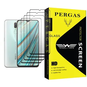 Waily Nice Pergas Glass MIX004 Screen Protector For Oppo A9x Pack Of 4