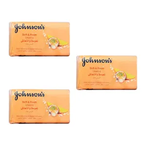 صابون شستشو جانسون مدل Unwind وزن 125 گرم مجموعه 3 عددی