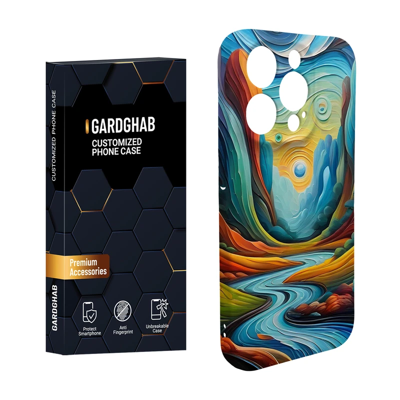 کاور گارد قاب مدل هنری مناسب برای گوشی موبایل اپل iPhone15 pro