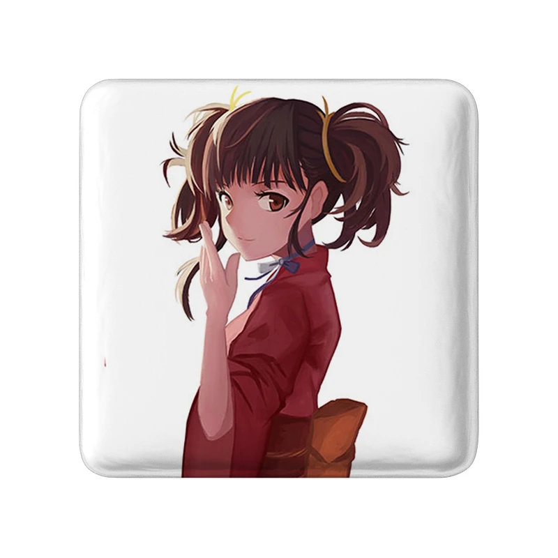 مگنت خندالو طرح مومی انیمه کابانری (Kabaneri) مدل مربعی کد 35978