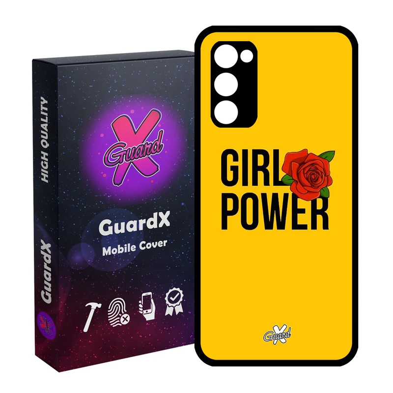کاور گارد ایکس طرح Girl Power مدل Glass10037 مناسب برای گوشی موبایل سامسونگ Galaxy S20 FE