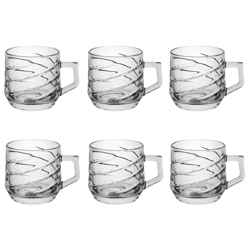 فنجان مدل میلک خطی بسته 6 عددی