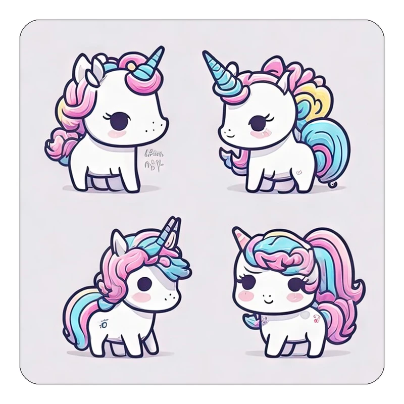 مگنت کاکتی طرح اسب تک شاخ و یونیکورن مدل mp30597