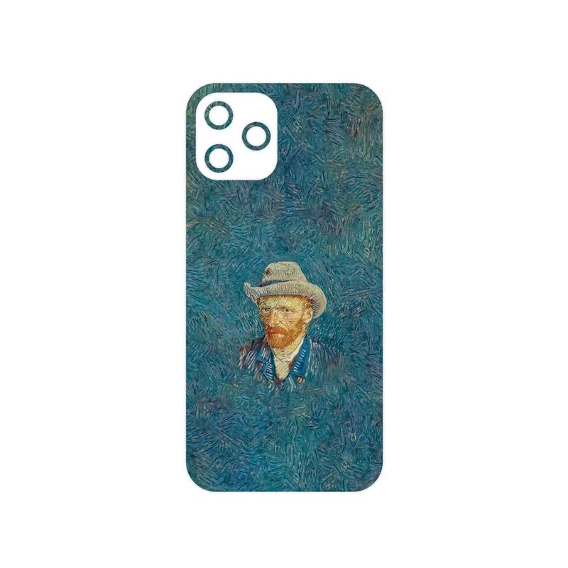 برچسب پوششی ماهوت مدل Self portrait with a gray felt hat مناسب برای گوشی موبایل اپل iPhone 12 Pro