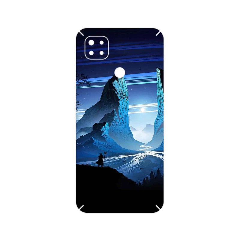 برچسب پوششی ماهوت مدل Blue Mountains Digital Art مناسب برای گوشی موبایل شیائومی Redmi 9C NFC