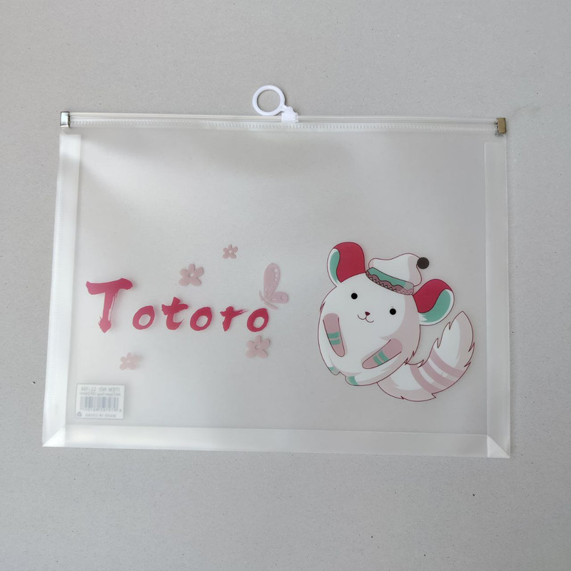 پوشه مدل زیپ دار طرح totoro کد A4-1