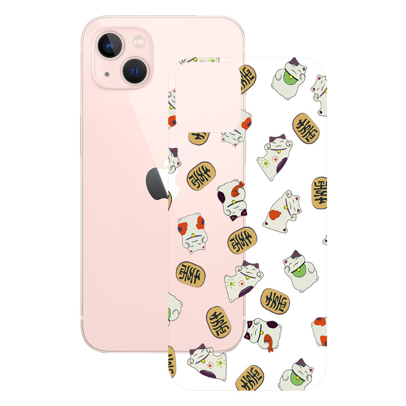 برچسب پوششی راک اسپیس طرح Cat مناسب برای گوشی موبایل اپل iPhone 13 Mini