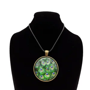 گردنبند دخترانه طرح طاووس کد gr230