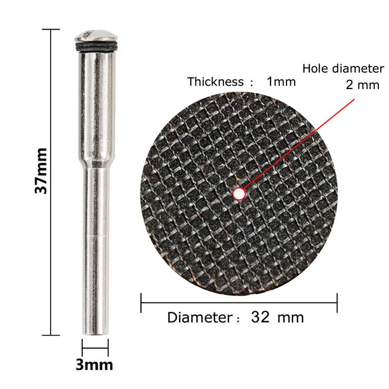 صفحه برش مینیاتوری  مدل 32mm کد 32R007 مجموعه هفت عددی