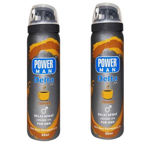 اسپری تاخیری دلتا دارو مدل قهوه حجم 65 میلی لیتر مجموعه 2 عددی