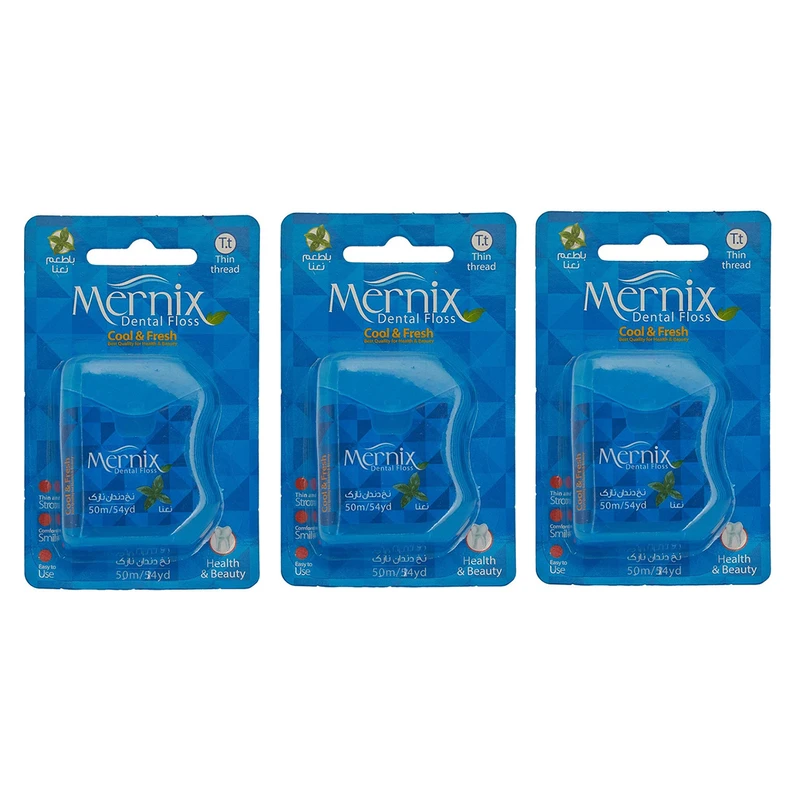 نخ دندان مرنیکس مدل نعنا مجموعه 3 عددی