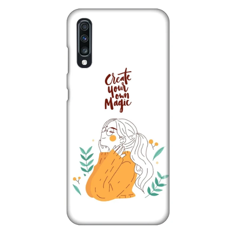 کاور طرح دختر خوشحال کد DIMO-050 مناسب برای گوشی موبایل سامسونگ Galaxy A70