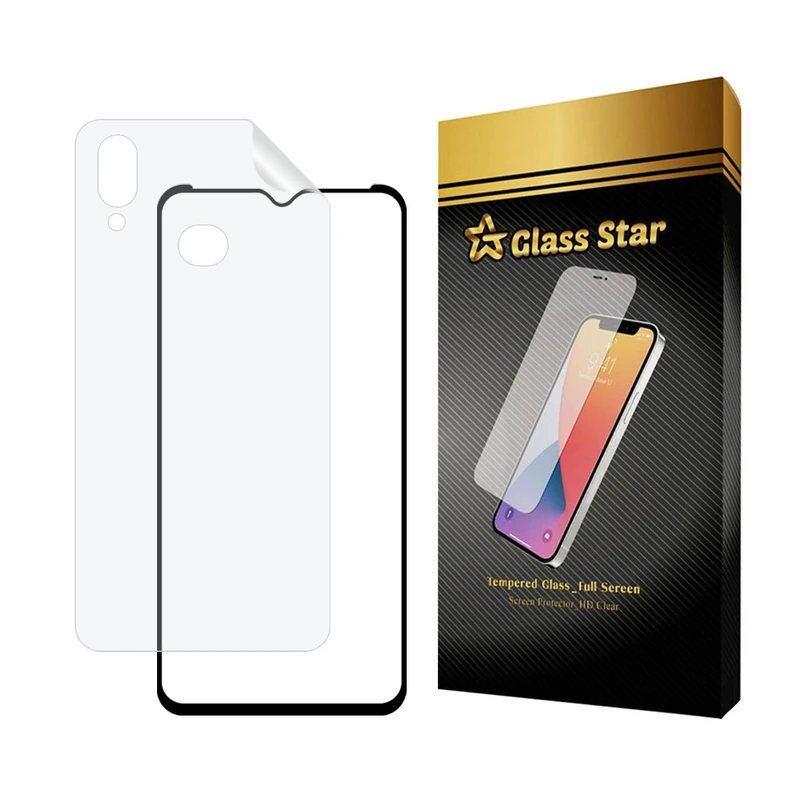 محافظ صفحه نمایش مات گلس استار مدل MCERAMNANOS مناسب برای گوشی موبایل سامسونگ Galaxy A10s / M01s به همراه محافظ پشت گوشی