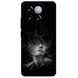 Megafone Face Sketch 7423 Cover For Xiaomi 14 Pro