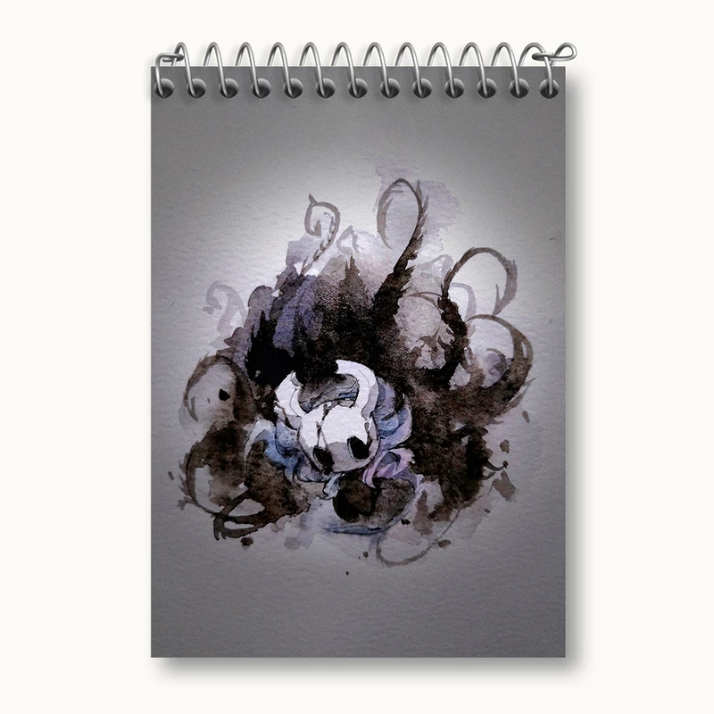 دفتر یادداشت 50 برگ خندالو مدل بازی هالو نایت (Hollow Knight) کد 32994