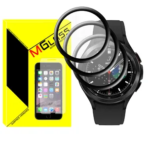 محافظ صفحه نمایش نانو ام‌گلس مدل Pmma-MG مناسب برای ساعت هوشمند سامسونگ Galaxy Watch 4 Classic 42mm بسته سه عددی