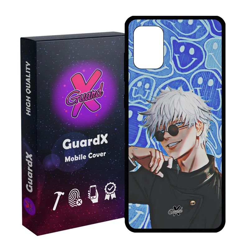 کاور گارد ایکس طرح ساتورو گوجو انیمه مدل Glass10552 مناسب برای گوشی موبایل سامسونگ Galaxy A51 4G