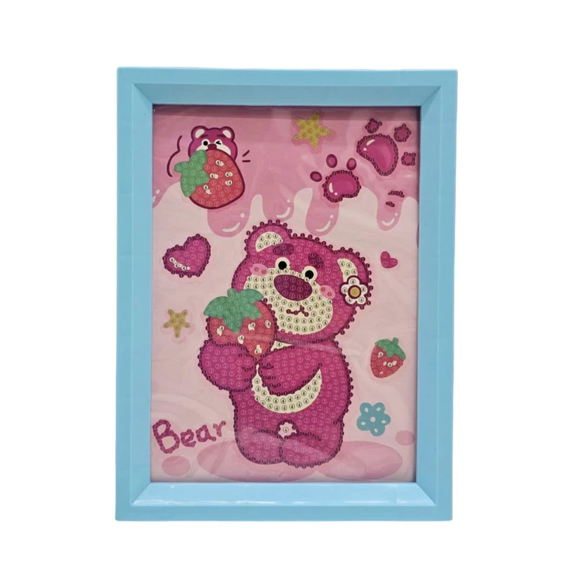 بازی آموزشی ناب سل مدل  تابلو نقاشی الماسی طرح خرس بامزه