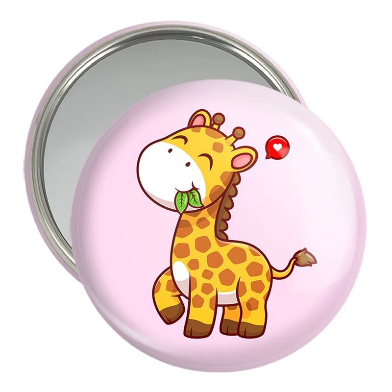 آینه جیبی خندالو مدل حیوانات بامزه زرافه کد 29718