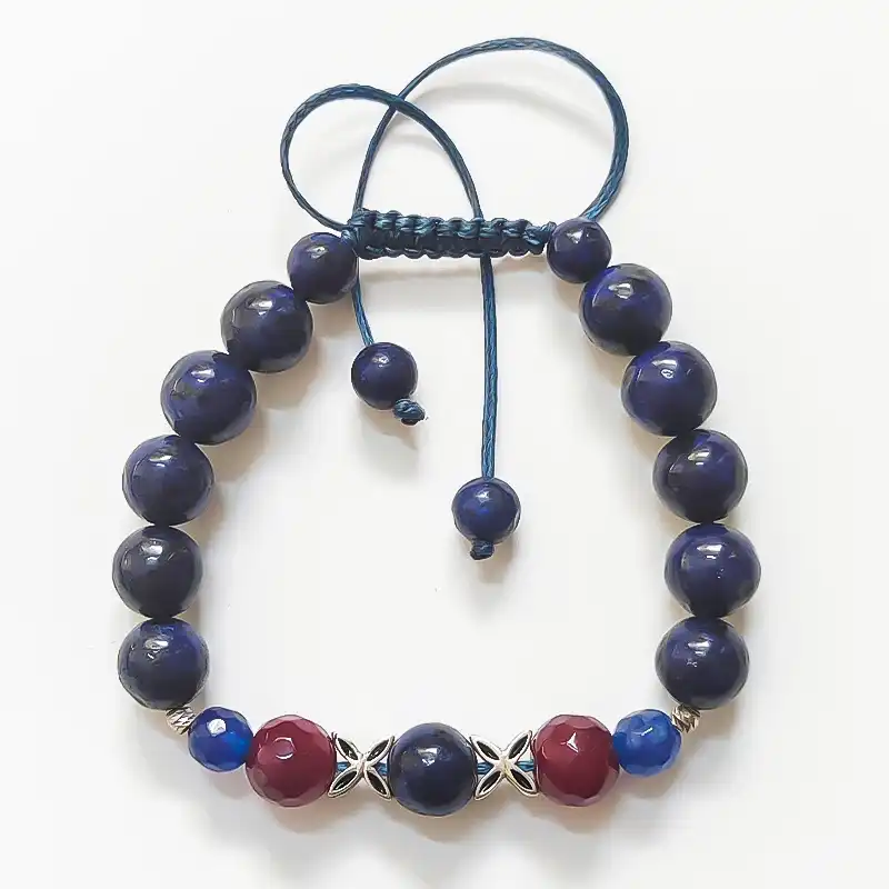 دستبند نقره مدل لاجورد