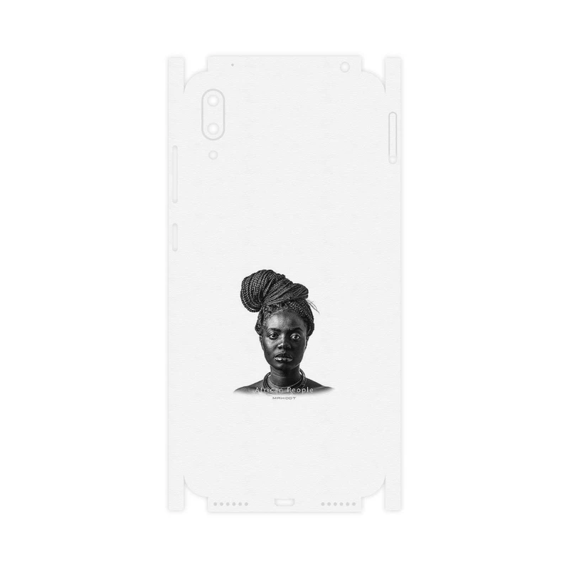 برچسب پوششی ماهوت مدل Portrait of an African Woman-FullSkin مناسب برای گوشی موبایل هوآوی Y7 Pro 2019