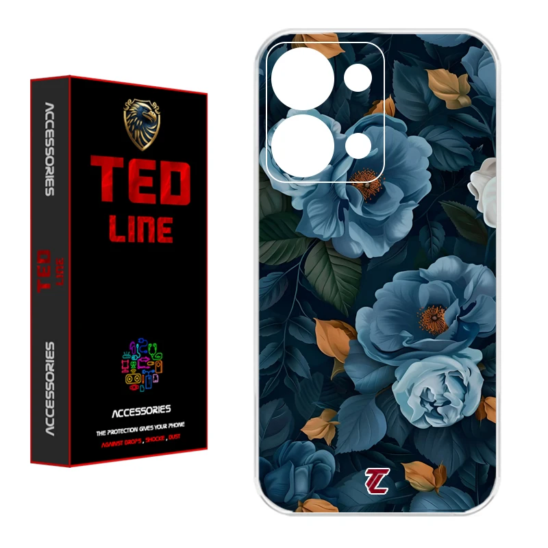 کاور تدلاین طرح گل کد 1227 مناسب برای گوشی موبایل شیائومی Redmi Note 13 4G