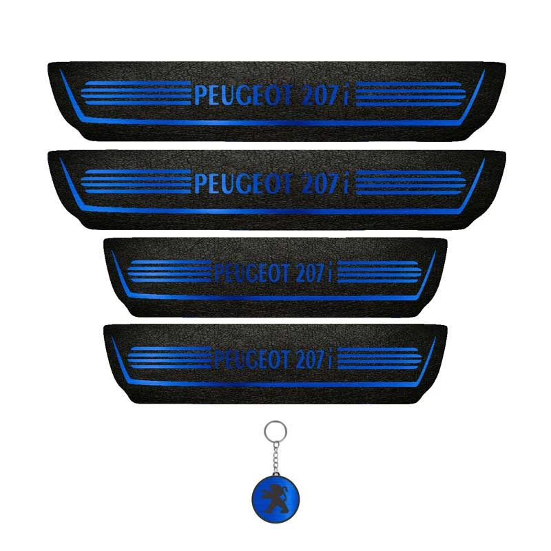 برچسب پارکابی خودرو لندمون کد LM163 MB مناسب برای پژو207 مجموعه 4 عددی به همراه جا کلیدی