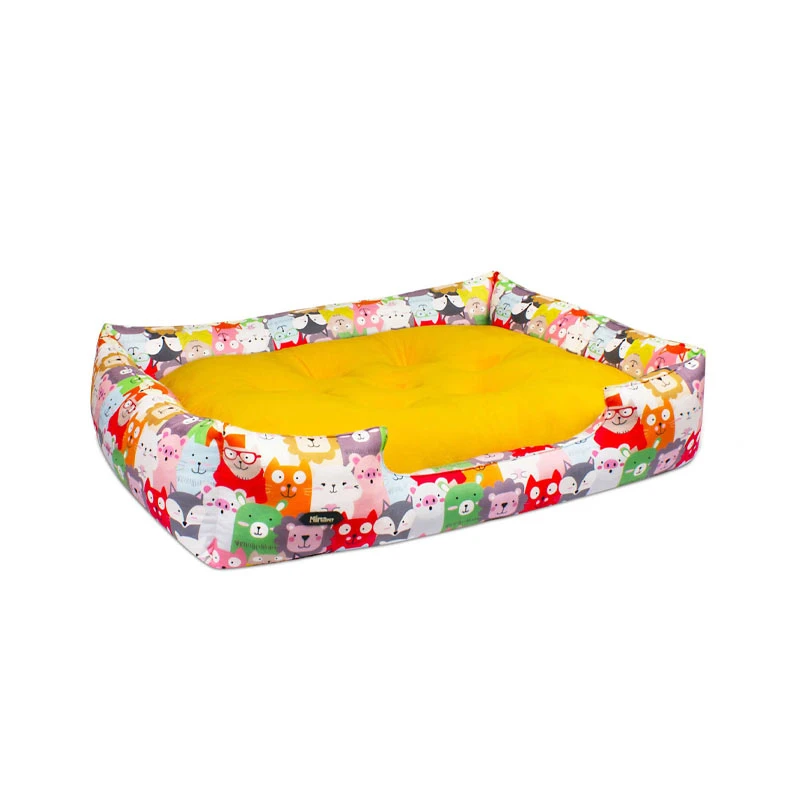 جای خواب سگ و گربه نیناپت مدل وی آی پی یو طرح گربه ها