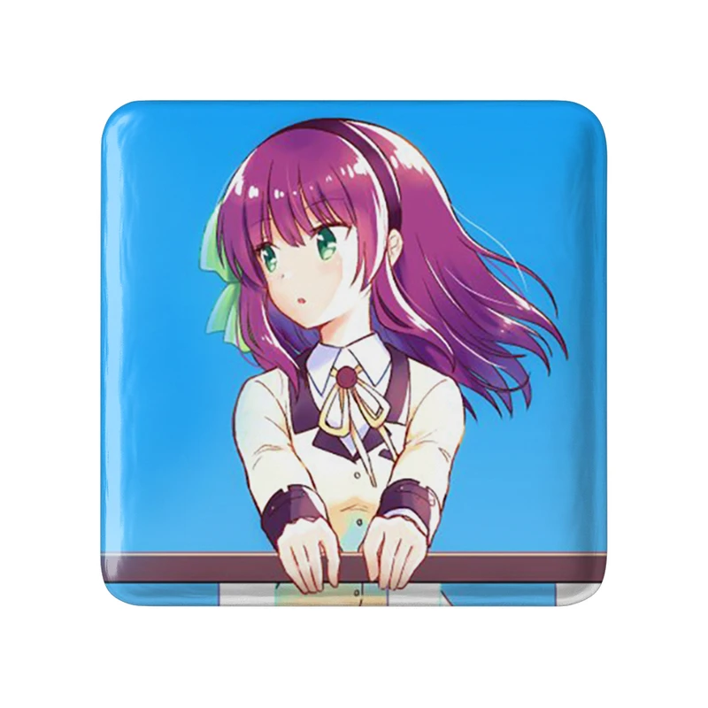 مگنت خندالو طرح یوری انیمه آنجل بیتس مدل مربعی کد 31920