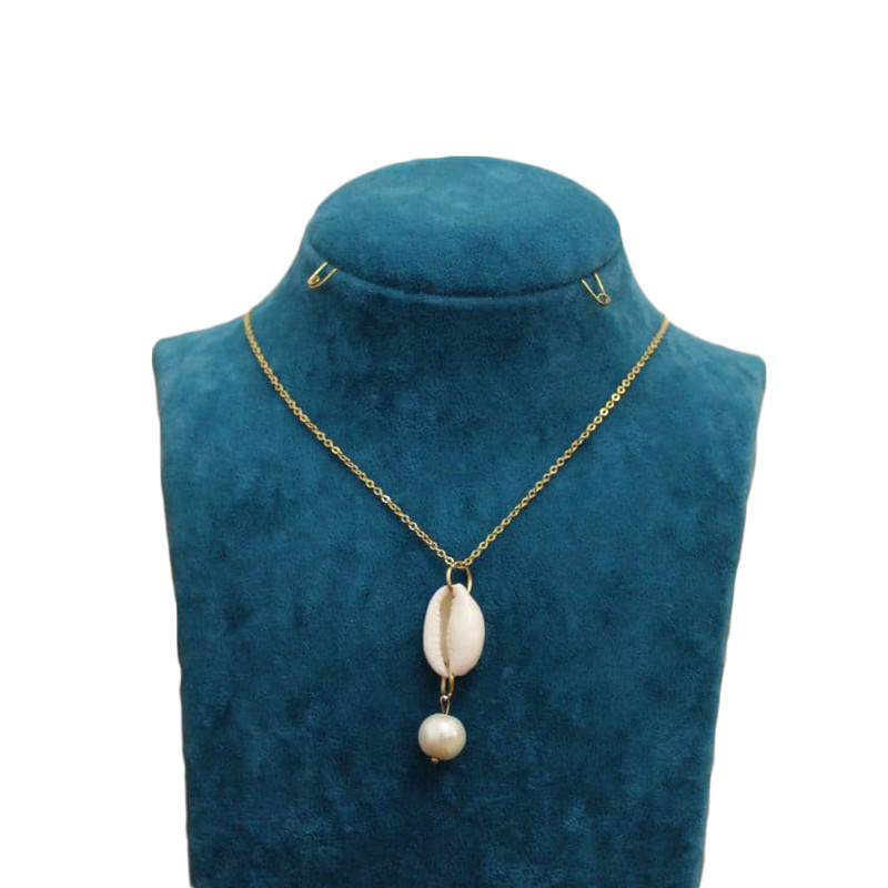 گردنبند دخترانه مدل صدف و مروارید گردنبند دخترانه مدل صدف و مروارید