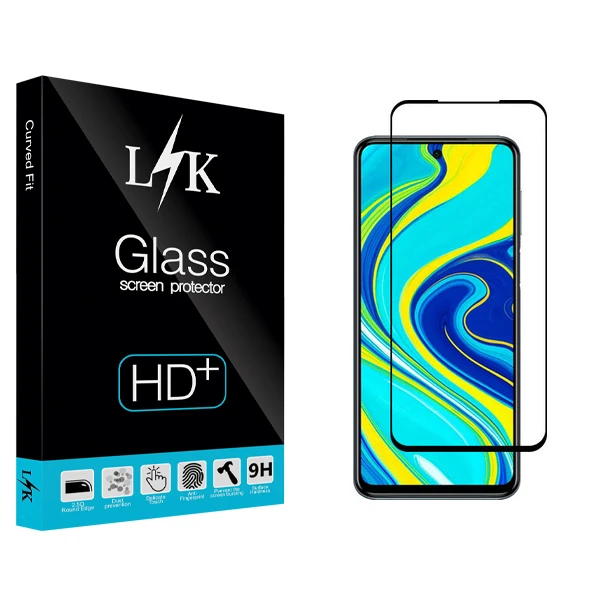 محافظ صفحه نمایش سرامیکی ال کی مدل Hard glass مناسب برای گوشی موبایل شیائومی Redmi Note 9 Pro