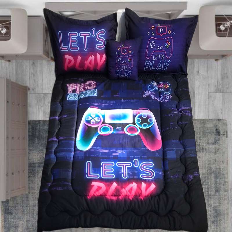 سرویس خواب مدل دسته بازی کد game 67 یک نفره 5 تکه