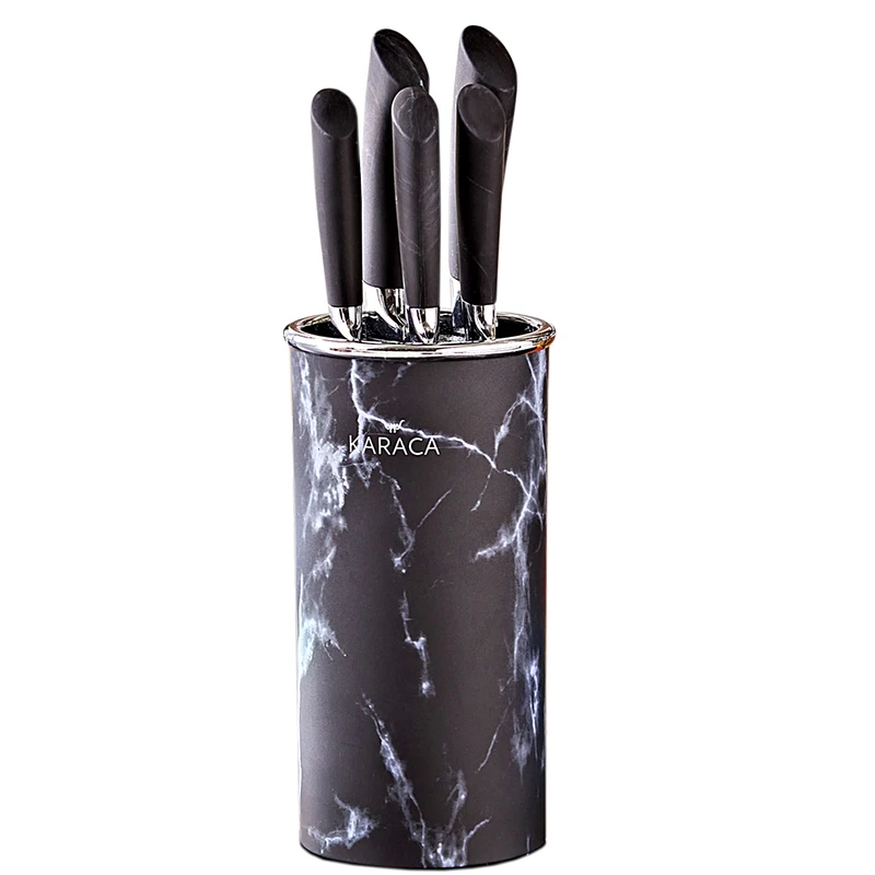 سرویس چاقو آشپزخانه 6 پارچه کاراجا مدل Marble 