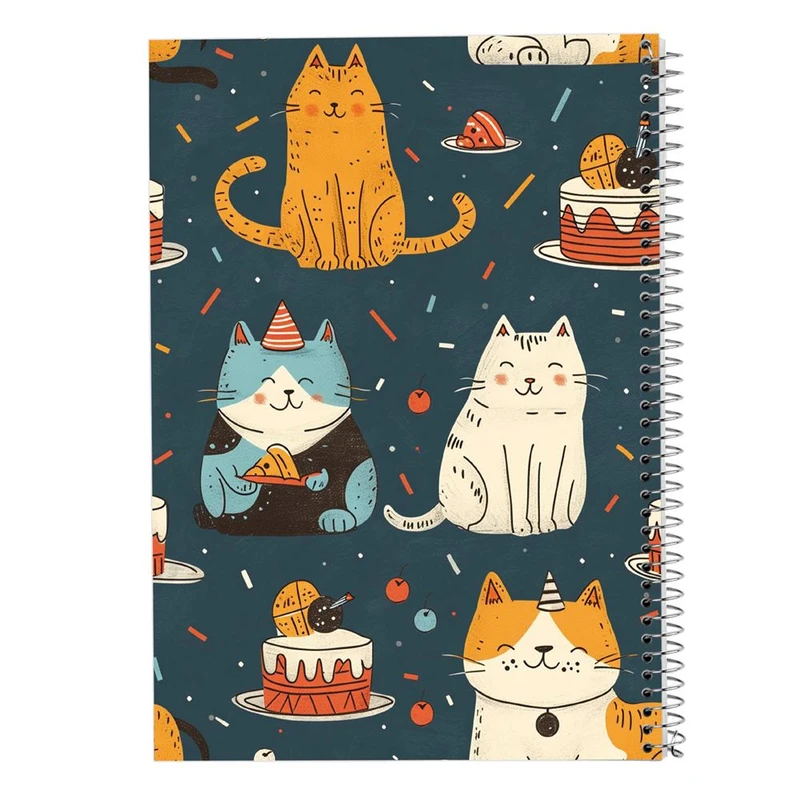 دفتر شطرنجی 50 برگ مدوپد طرح سگ و گربه کد DF17300