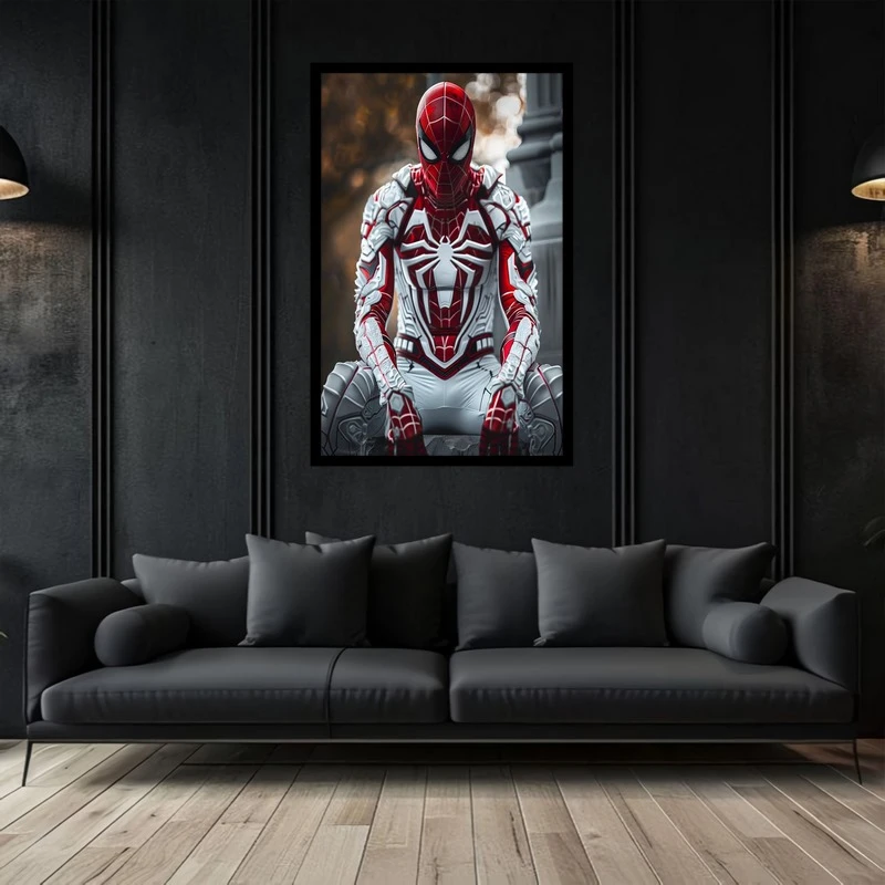 تابلو بکلیت طرح نقاشی و هنر دیجیتال مرد عنکبوتی  اسپایدرمن مدل B-bu2809