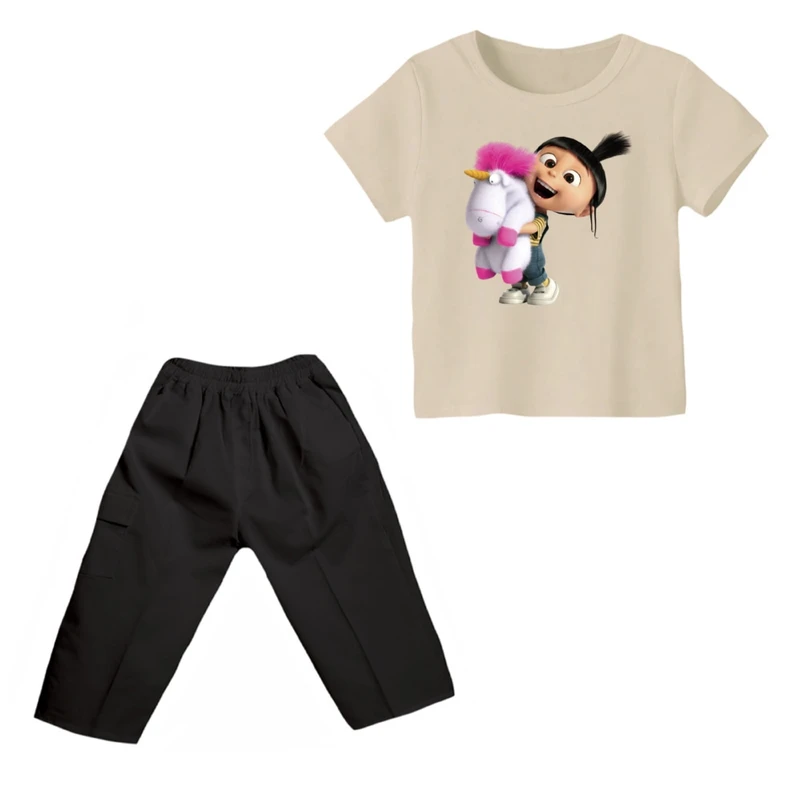 ست تی شرت و شلوارک دخترانه کد 5