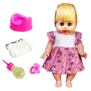 ست هدیه عروسک ارکا مدل بیبی بورن نوزاد طرح موزیکال و چراغدار کد 1299 ارتفاع 33 سانتی متر