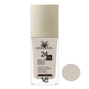 کرم پودر مایع Spf 10 گلد انجل مدل Stay شماره 01 مناسب برای انواع پوست حجم 40 میلی لیتر