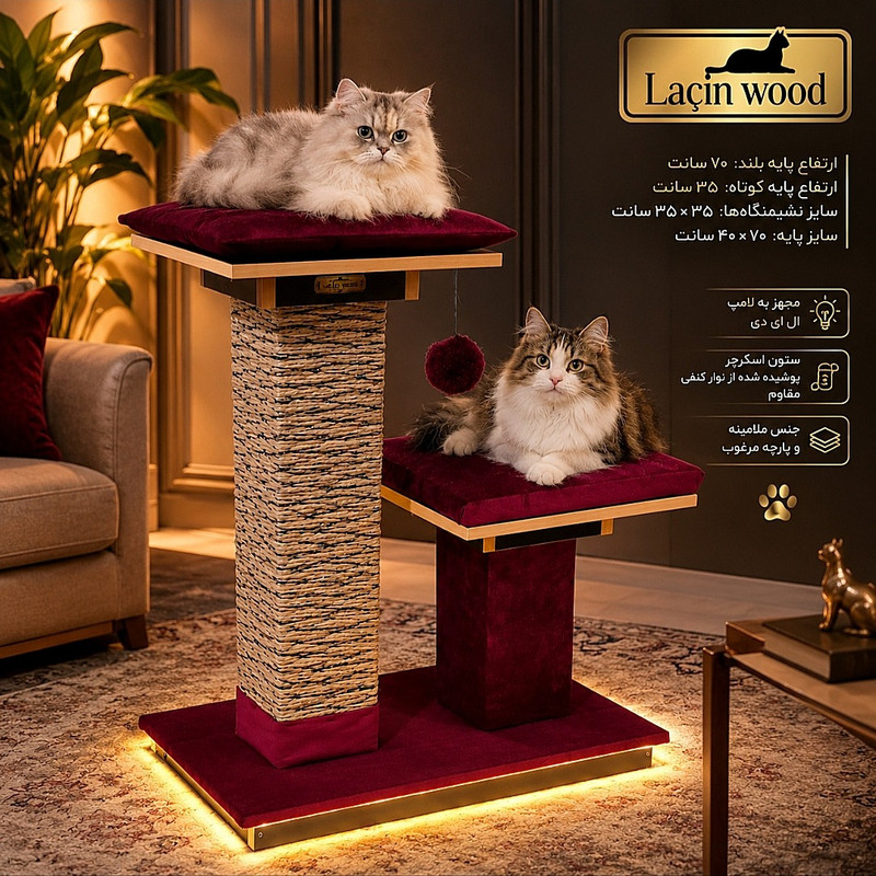 اسکرچر گربه لاچین وود مدل اکو ۲